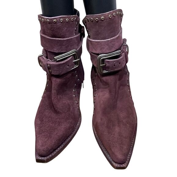 Free People Billy Boots Wine Color Women's 36.5 (US 6.5) Excellent Condition - Picture 3 of 7